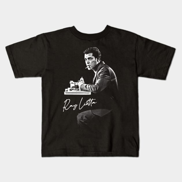 Ray Liotta / Retro 90s Fan Art Design Kids T-Shirt by DankFutura